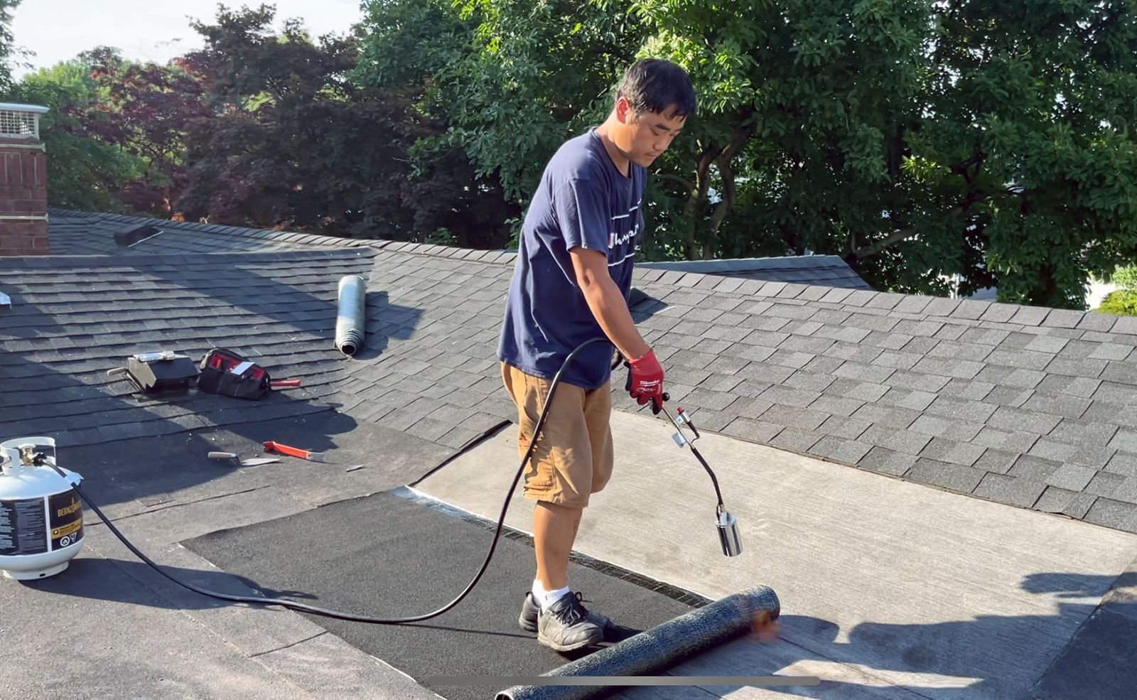 Vinyl siding installation